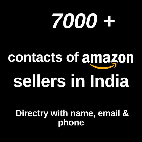 Buy leads for sellers Amazon India - 7000