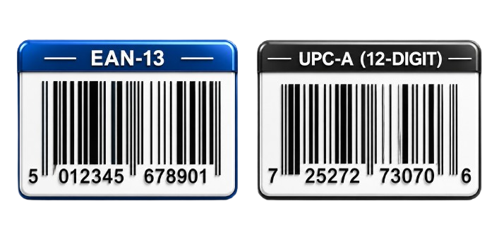 UPC-A and EAN-13 barcodes - AC