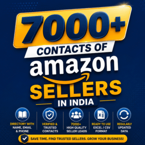 Buy leads for sellers Amazon India - 7000