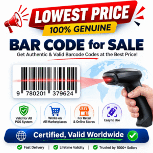 UPC EAN Certified Barcode Label for Marketplace
